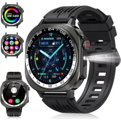 Montre Connectée 2025 AMOLED 3D 1.43 IP68 Sport & Santé