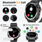2025 AMOLED 3D 1.43 Smartwatch for Men & Women – Call, 130+ Sports, Heart Rate, Sleep Monitor, IP68 Waterproof