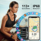 2025 Smart Watch 1.96 HD Touchscreen, Calls, 113+ Sports Modes, Heart Rate & Sleep Monitor, IP68 Waterproof Fitness Tracker