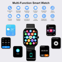 2025 Smart Watch 1.96 HD for Men & Women – Calls, 113+ Sports Modes, Waterproof
