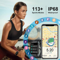 Montre Connectée 2025 Homme Femme 1.96 HD Étanche IP68