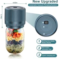M12 Auto Stop Scellant sous Vide pour Bocaux Mason 2025