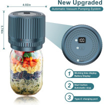 M12 Auto Stop Mason Jar Vacuum Sealer - 2025 Smart Portable Kit