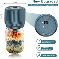 M12 Auto Stop Scellant sous Vide pour Bocaux Mason 2025