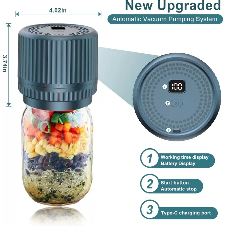 M12 Auto Stop Machine Sous Vide Électrique pour Bocaux Mason - Kit Portable 2025 Amélioré