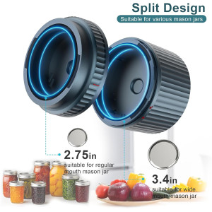 M12 Auto Stop Mason Jar Vacuum Sealer - 2025 Smart Portable Kit