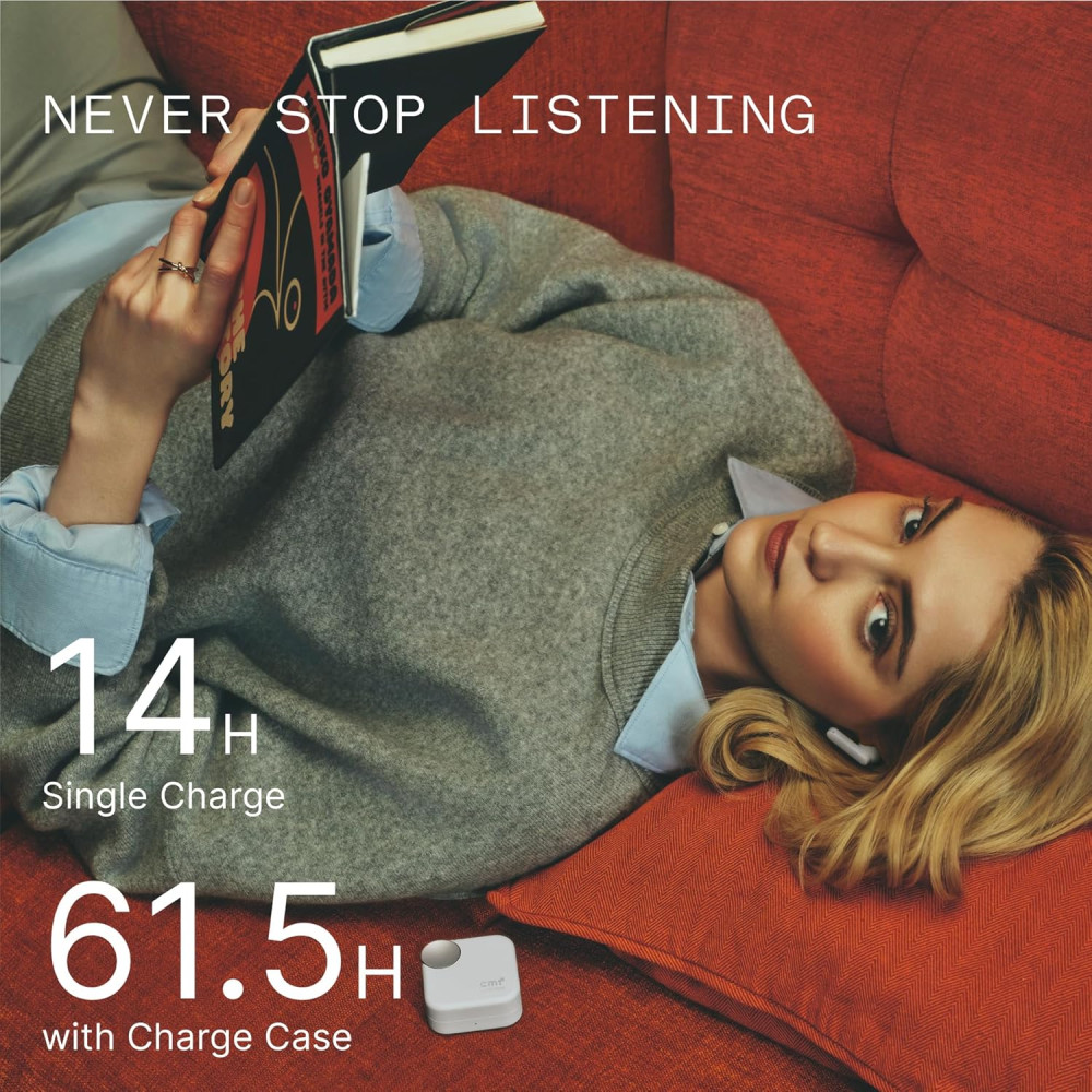 CMF Buds 2 Plus 2025 – Écouteurs Sans Fil ANC Bluetooth Hi-Res