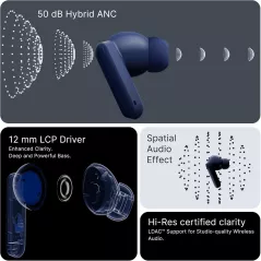 CMF Buds 2 Plus 2025 – Écouteurs Sans Fil ANC Bluetooth Hi-Res
