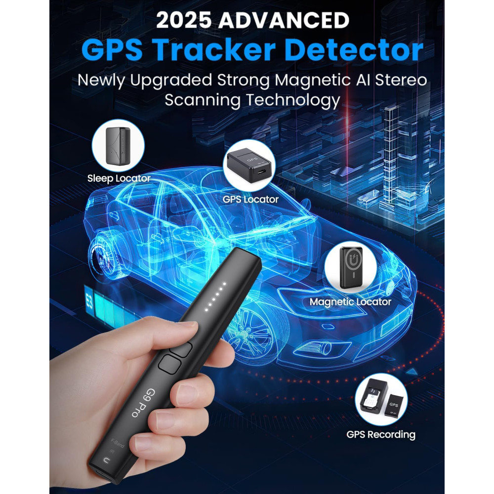 JAXTIN G9 Pro Hidden Camera & Spy Detector - GPS Tracker & Bug Finder 2025