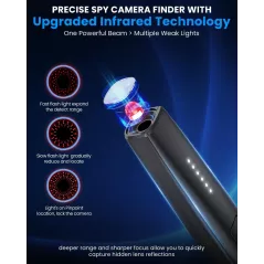Détecteur Caméra Cachée JAXTIN G9 Pro – Anti-Spy 2025