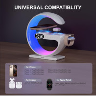 RYND 2025 5-in-1 Magnetic Speaker Alarm Clock with Wireless Charger