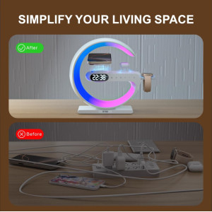 RYND 2025 : Enceinte 5-en-1 avec Horloge et Chargeur Sans Fil