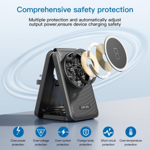 Chargeur Sans Fil Magnétique 3-en-1 2025 pour iPhone & Apple Watch