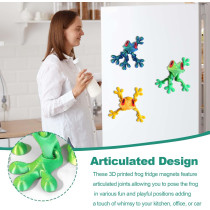 2025 Realistic 3D Printed Magnetic Frog Set – Movable Frog Fridge Magnets