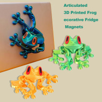 2025 Realistic 3D Printed Magnetic Frog Set – Movable Frog Fridge Magnets
