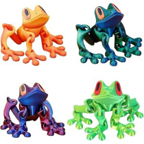 2025 Realistic 3D Printed Magnetic Frog Set – Movable Frog Fridge Magnets