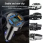 Chargeur Voiture USB 66W Rapide avec Voltmètre LED Compatible iPhone 14/13/12/11/S22/S21/S10/S9