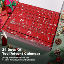 Advent Calendar 2025 for Men - 24-Day Hand Tool Set for Home & Garage