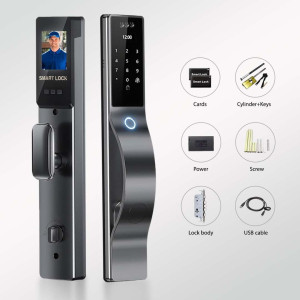 3D Face Recognition Smart Lock with HD Camera, Keyless Entry & App Control