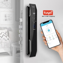 Serrure WiFi Intelligente 3D Face, Empreinte & Vidéo Doorbell