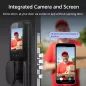 Serrure Intelligente 3D Reconnaissance Faciale, Empreinte Digitale, Clavier, Caméra HD Étanche, Sonnette Vidéo