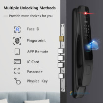 3D Face Recognition Smart Lock with Camera, Keypad & Fingerprint
