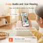 Serrure Intelligente 3D Reconnaissance Faciale, Empreinte Digitale, Clavier, Caméra HD Étanche, Sonnette Vidéo