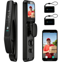 3D Face Recognition Smart Lock with Camera, Keypad & Fingerprint