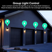 WYZE Bulb Cam 2K HD Outdoor Security Camera with Color Night Vision