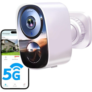 2025 Upgraded 2K Wireless Outdoor Security Camera - AI Motion & 6-Month Battery