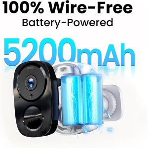 2025 Upgraded 2K Wireless Outdoor Security Camera - AI Motion & 6-Month Battery