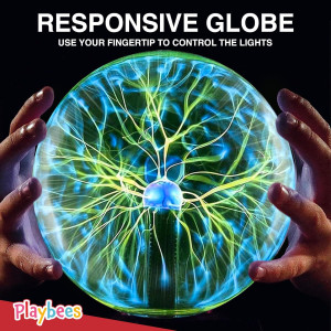 Boule Plasma 7 Playbees Green - Tesla, Électricité Statique