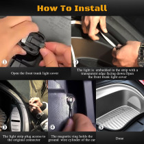 Ambient LED Trunk Lights for Tesla Model 3 & Y 2021-2023 – White