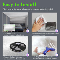 Lampe LED Nuage Orage 3D Colorée DIY pour Soirées