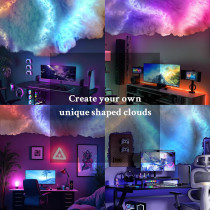 Thundercloud 3D LED Cloud Light – Colorful DIY Night Light for Parties