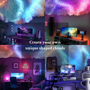 Thundercloud 3D LED Cloud Light – Colorful DIY Night Light for Parties