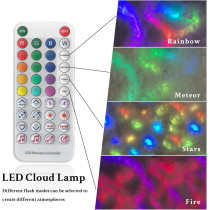 Lampe LED Nuage Orage 3D Colorée DIY pour Soirées