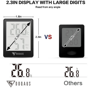 DOQAUS Digital Hygrometer & Thermometer - Fast, Accurate Indoor Humidity Monitor