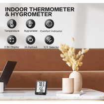 DOQAUS Digital Hygrometer & Thermometer - Fast, Accurate Indoor Humidity Monitor