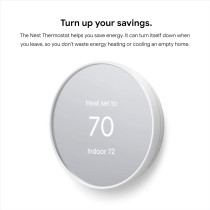 Google Nest Thermostat - Smart Programmable WiFi Thermostat for Home