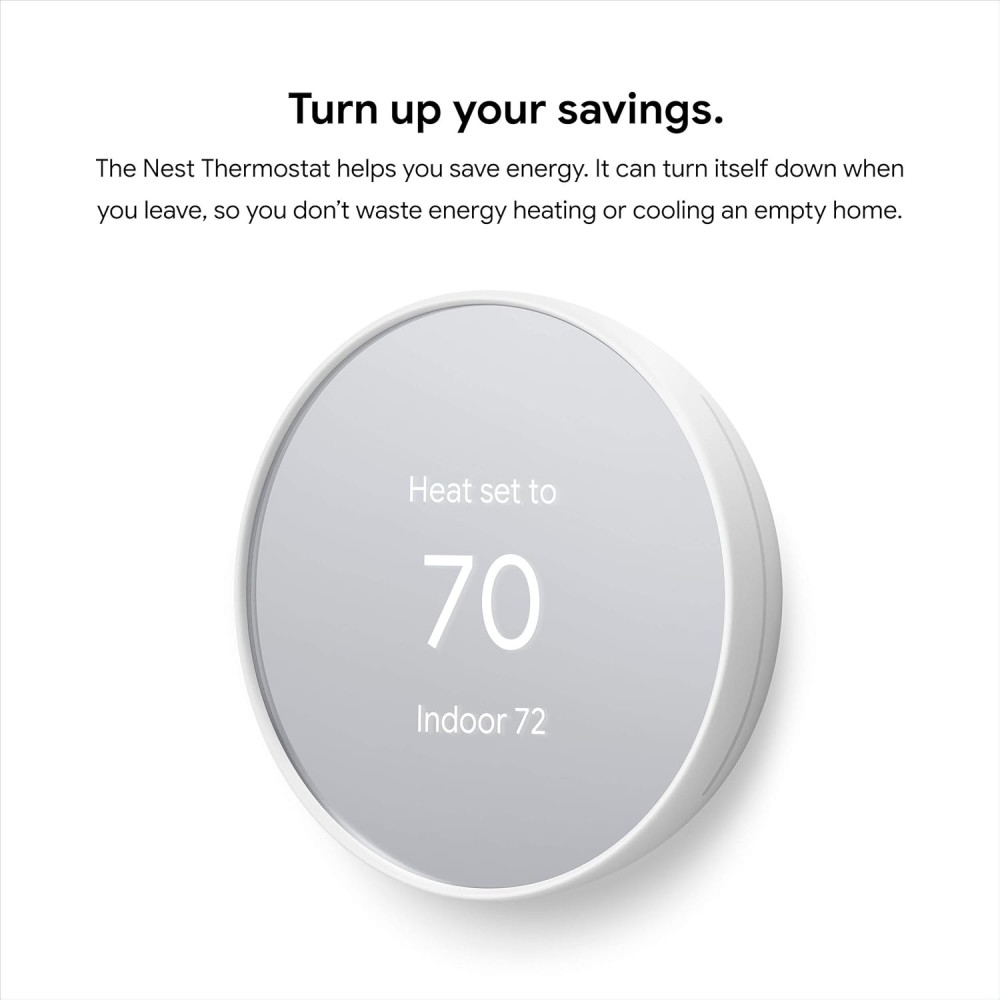Google Nest Thermostat - Thermostat Intelligent Programmable WiFi