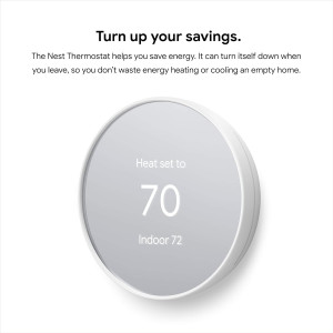 Google Nest Thermostat - Thermostat Intelligent Programmable WiFi
