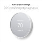 Google Nest Thermostat - Smart Programmable WiFi Thermostat for Home - Snow White