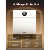 Dreo Smart Wall Heater with Remote, Alexa, Adjustable Thermostat & Timer