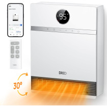 Dreo Smart Wall Heater with Remote, Alexa, Adjustable Thermostat & Timer