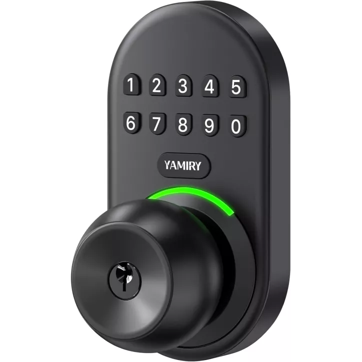 Serrure Clavier Poignée Intelligente Yamiry Sans Clé, Code Électronique Facile à Installer, Porte d’Entrée