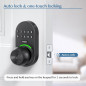 Yamiry Keypad Smart Door Knob Lock with Handle, Keyless Electronic Code Entry for Front Door, Easy Install