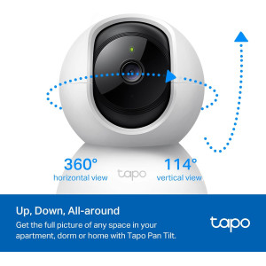 TP-Link Tapo 2K Pan/Tilt Security Camera 2-Pack – Baby & Pet Monitor