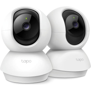 TP-Link Tapo 2K Pan/Tilt Security Camera 2-Pack – Baby & Pet Monitor