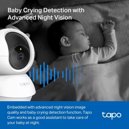 Caméra Sécurité TP-Link Tapo 2K Pan/Tilt 2-Pack - Bébé & Animal